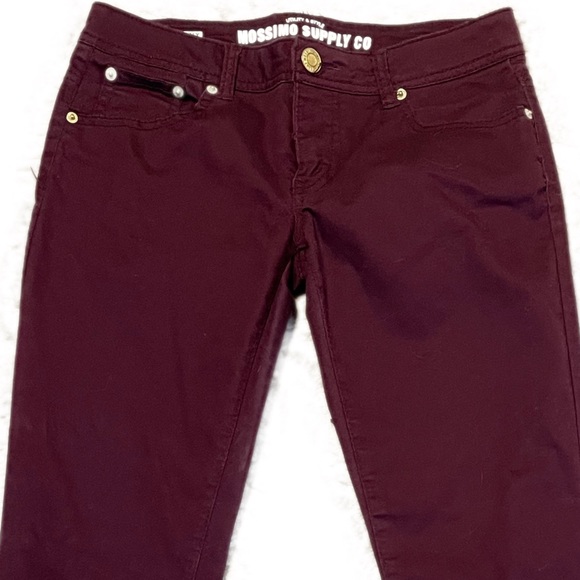 Mossimo skinny jeans wine/burgundy - Picture 3 of 7